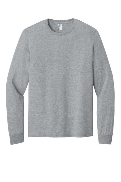Jerzees Classics Unisex Cotton Long Sleeve T shirt in Athletic Heather