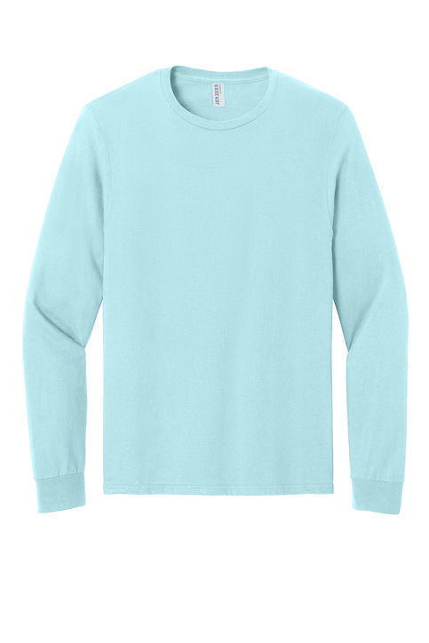 Jerzees Classics Unisex Cotton Long Sleeve T shirt in Breezy Blue