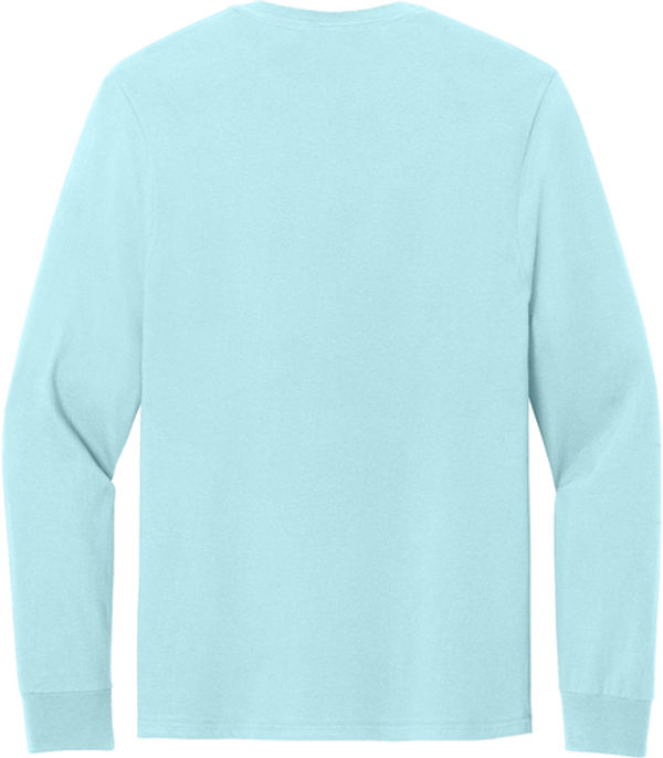 An image of a Custom Jerzees Classics Unisex Cotton Long Sleeve T shirt in Breezy Blue!