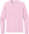 An image of a Custom Jerzees Classics Unisex Cotton Long Sleeve T shirt in Classic Pink!
