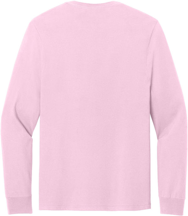 An image of a Custom Jerzees Classics Unisex Cotton Long Sleeve T shirt in Classic Pink!