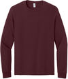 An image of a Custom Jerzees Classics Unisex Cotton Long Sleeve T shirt in Maroon!