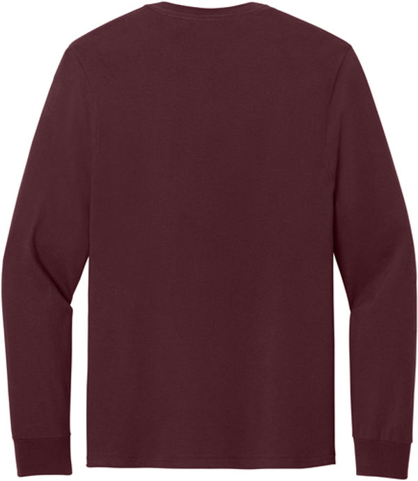 An image of a Custom Jerzees Classics Unisex Cotton Long Sleeve T shirt in Maroon!