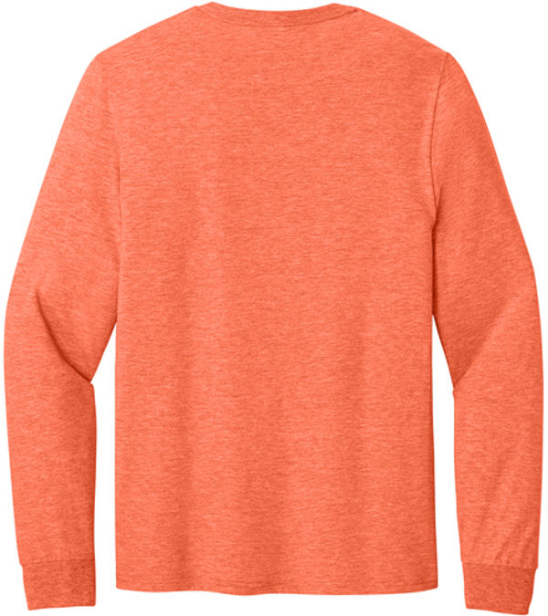 An image of a Custom Jerzees Classics Unisex Cotton Long Sleeve T shirt in Retro Heather Coral!