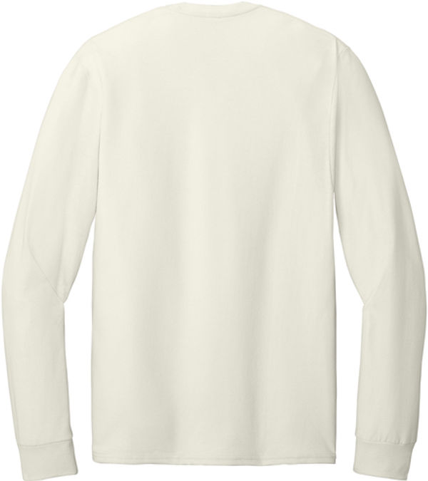 An image of a Custom Jerzees Classics Unisex Cotton Long Sleeve T shirt in Sweet Cream Heather!