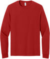 An image of a Custom Jerzees Classics Unisex Cotton Long Sleeve T shirt in True Red!