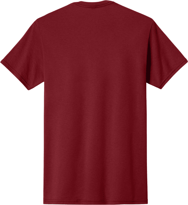 An image of a Custom JERZEES DriPower 50 50 T Shirt in Cardinal!
