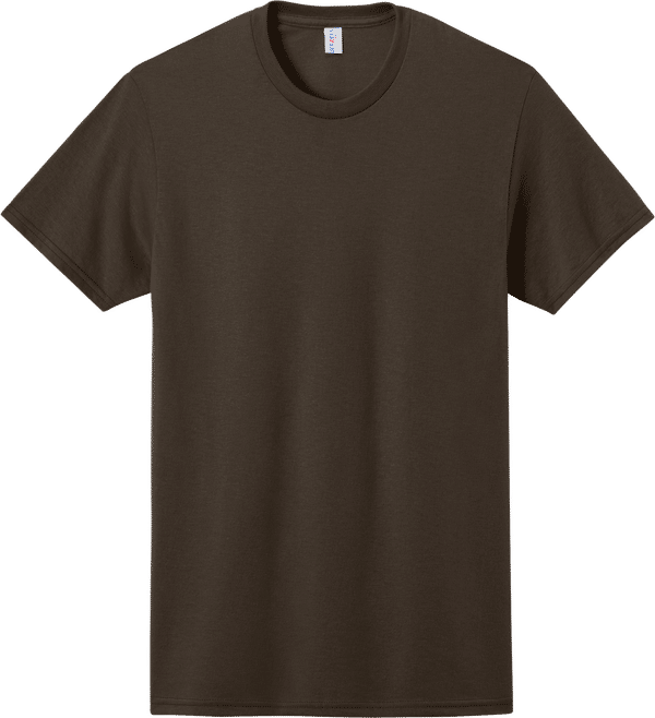 An image of a Custom JERZEES DriPower 50 50 T Shirt in Chocolate!