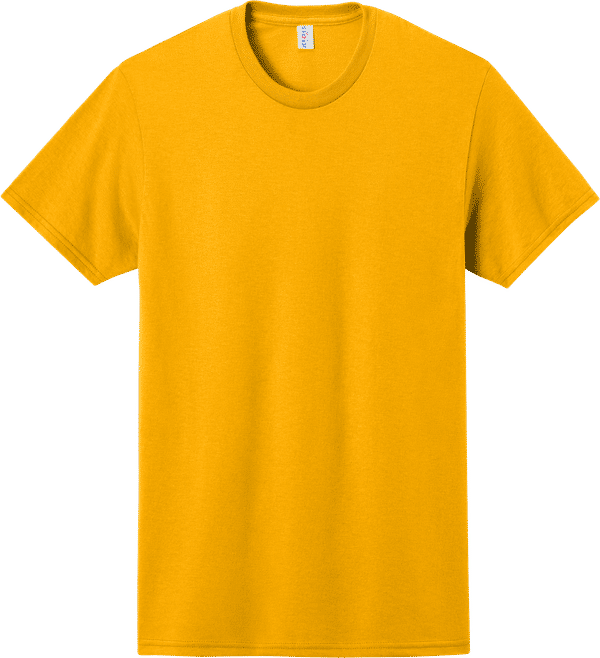 An image of a Custom JERZEES DriPower 50 50 T Shirt in Gold!