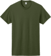An image of a Custom JERZEES DriPower 50 50 T Shirt in Military Green!