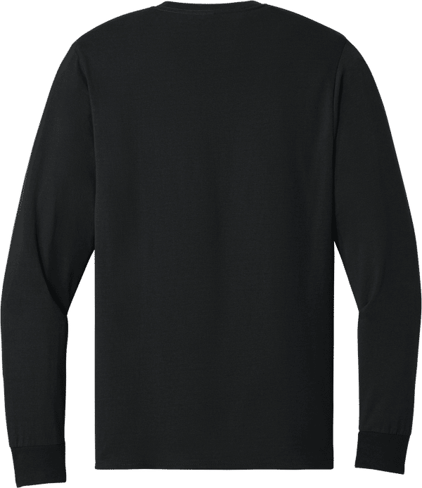 An image of a Custom Jerzees DriPower Long Sleeve Fifty Fifty TShirt in Black!