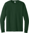 An image of a Custom Jerzees DriPower Long Sleeve Fifty Fifty TShirt in Forest Green!
