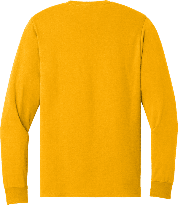 An image of a Custom Jerzees DriPower Long Sleeve Fifty Fifty TShirt in Gold!