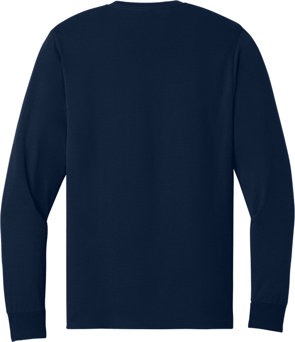 An image of a Custom Jerzees DriPower Long Sleeve Fifty Fifty TShirt in J. Navy!