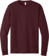 An image of a Custom Jerzees DriPower Long Sleeve Fifty Fifty TShirt in Maroon!