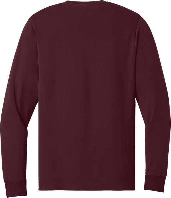 An image of a Custom Jerzees DriPower Long Sleeve Fifty Fifty TShirt in Maroon!