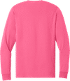 An image of a Custom Jerzees DriPower Long Sleeve Fifty Fifty TShirt in Neon Pink!