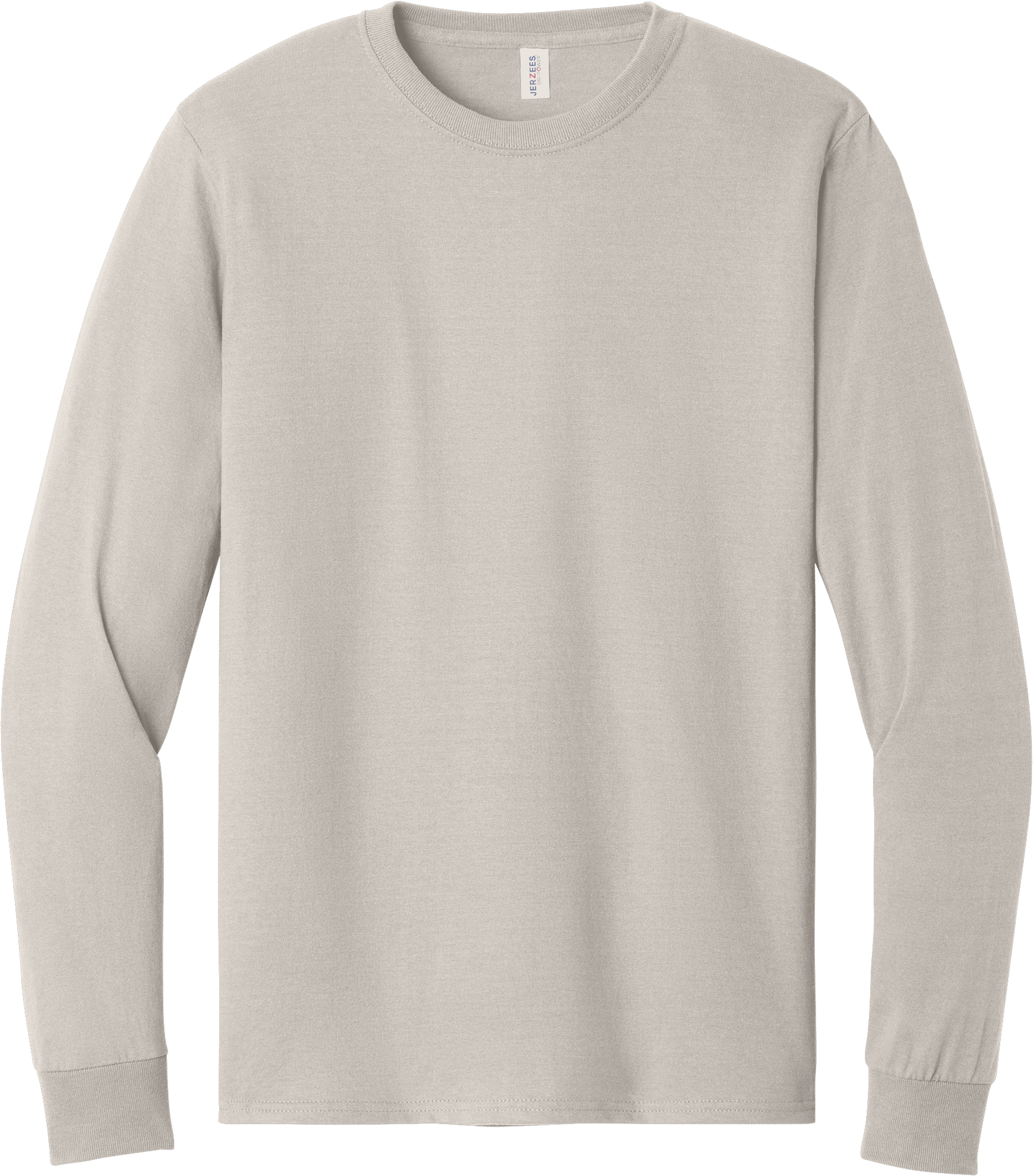 Jerzees DriPower Long Sleeve Fifty Fifty TShirt in Sandstone
