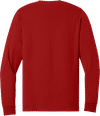 An image of a Custom Jerzees DriPower Long Sleeve Fifty Fifty TShirt in True Red!