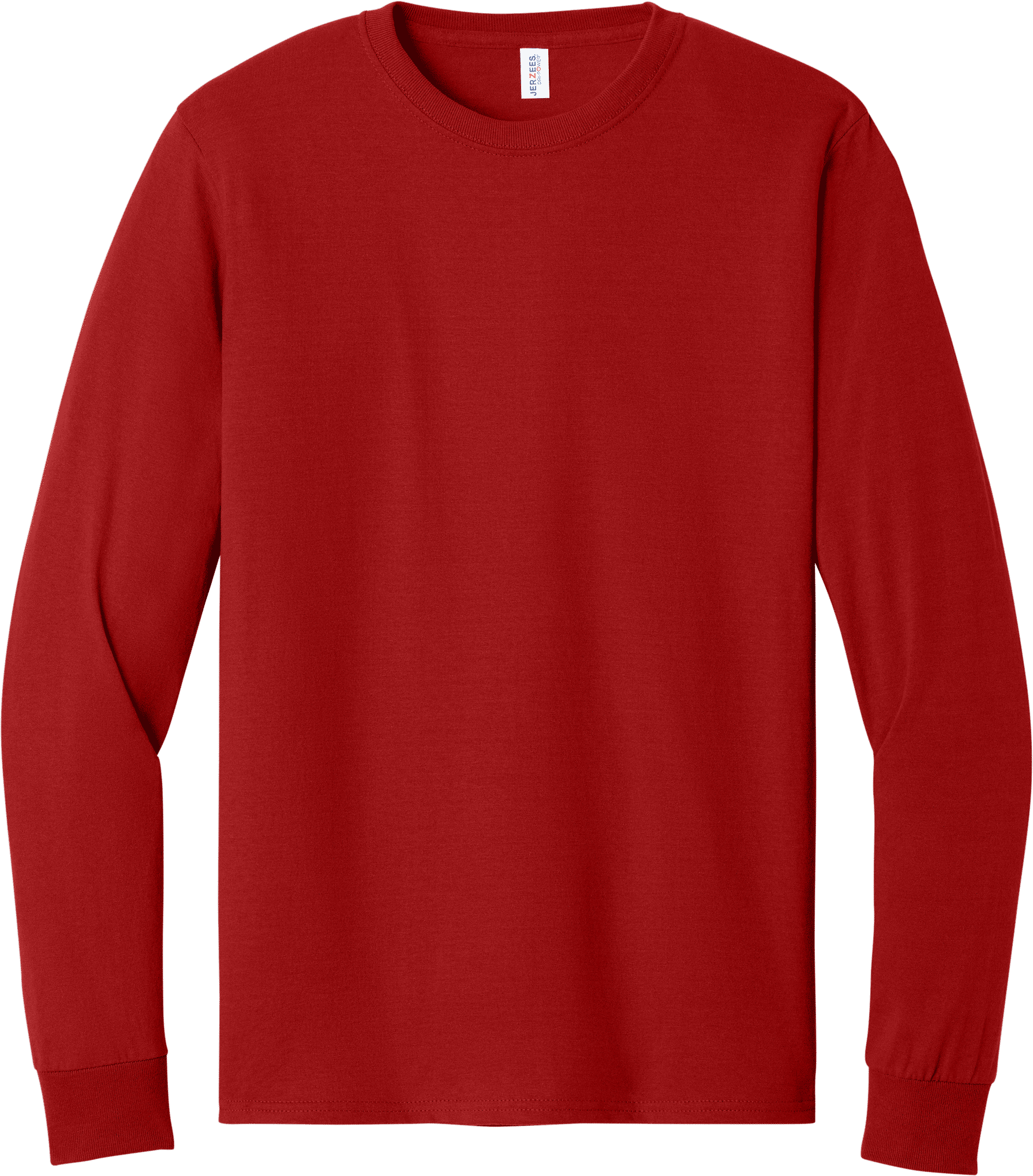 Jerzees DriPower Long Sleeve Fifty Fifty TShirt in True Red