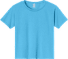 An image of a Custom JERZEES DriPower Youth Fifty Fifty T Shirt in Aquatic Blue!