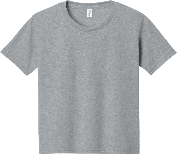 An image of a Custom JERZEES DriPower Youth Fifty Fifty T Shirt in Athletic Heather!