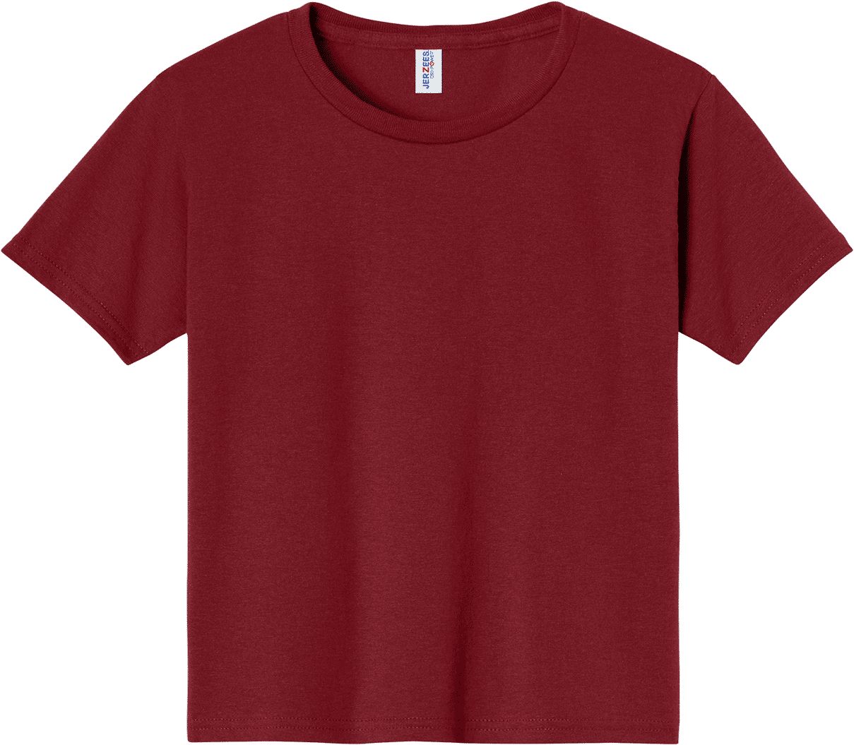 JERZEES DriPower Youth Fifty Fifty T Shirt in Cardinal