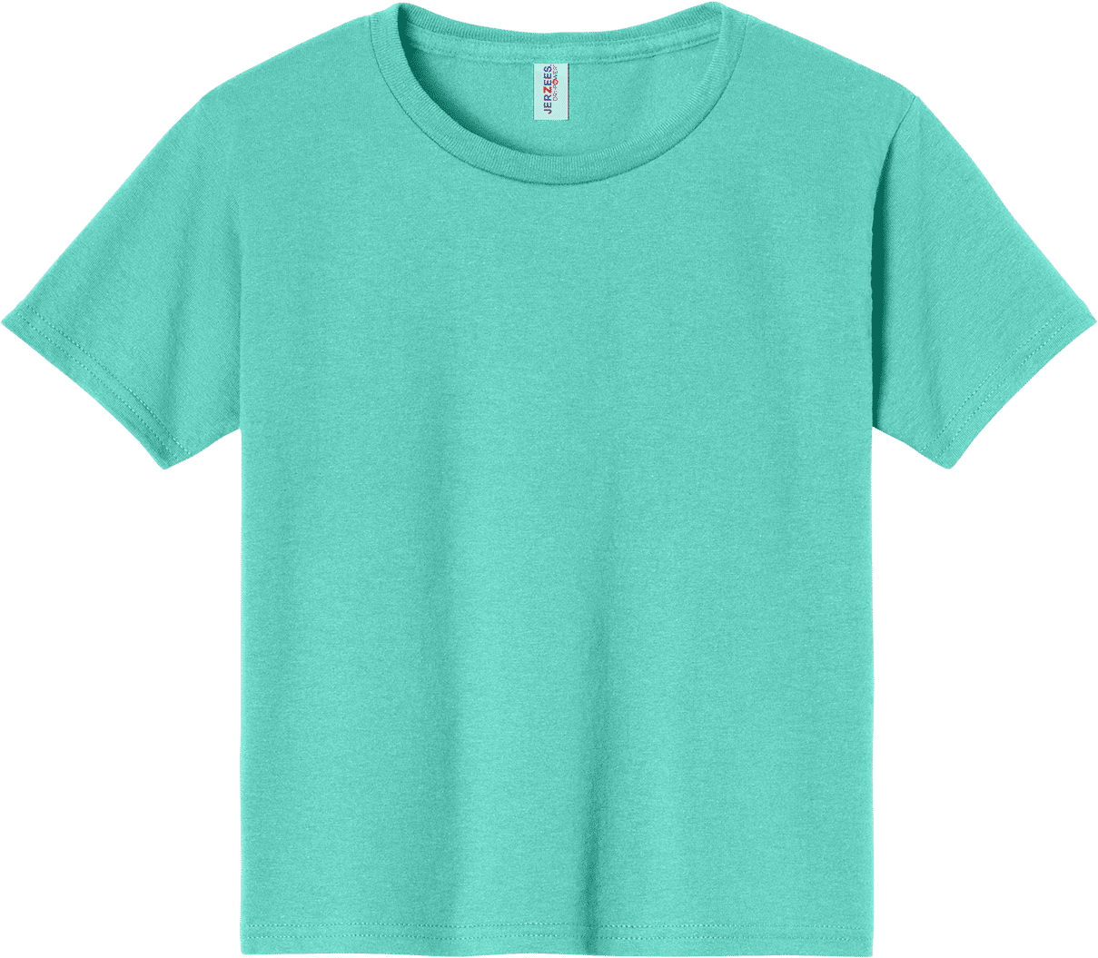 JERZEES DriPower Youth Fifty Fifty T Shirt in Cool Mint