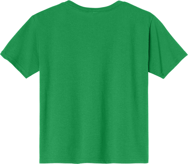 An image of a Custom JERZEES DriPower Youth Fifty Fifty T Shirt in Kelly!