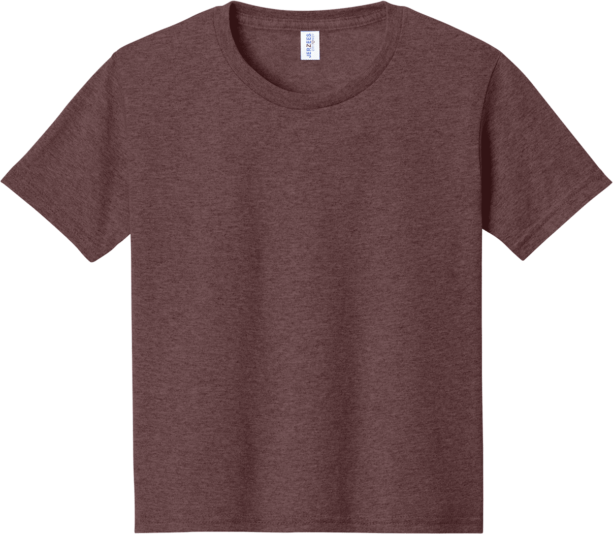 JERZEES DriPower Youth Fifty Fifty T Shirt in Vintage Heather Maroon