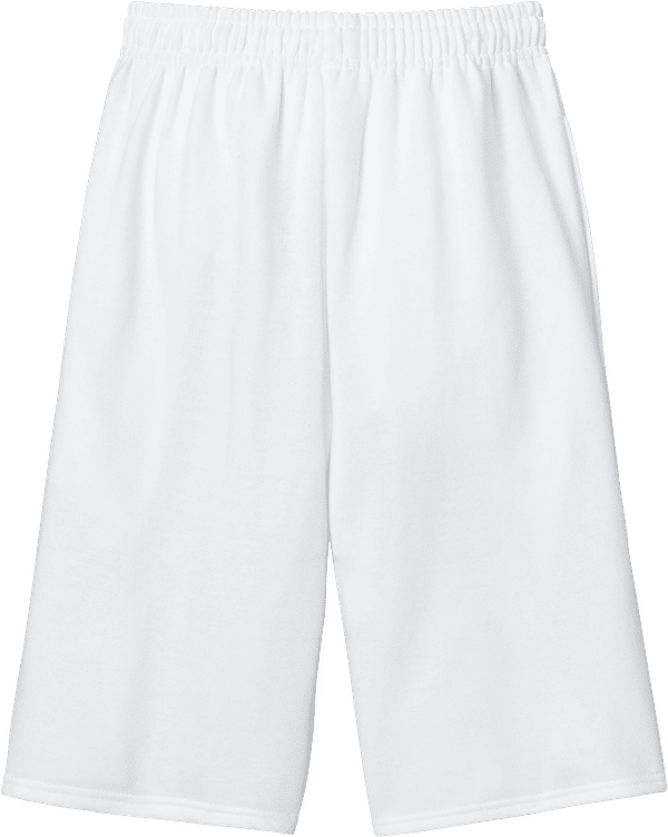An image of a Custom JERZEES Nublend® Fleece Shorts in White!