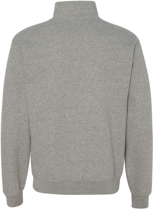 An image of a Custom Jerzees Nublend Cadet Collar Quarter Zip Sweatshirt in Oxford!