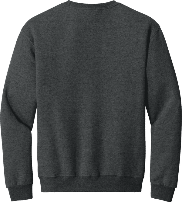 An image of a Custom JERZEES NuBlend Crewneck Sweatshirt in Black Heather!