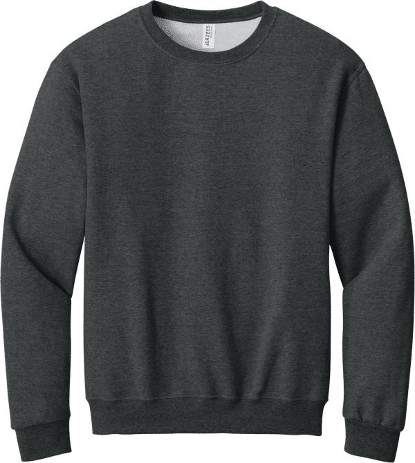 An image of a Custom JERZEES NuBlend Crewneck Sweatshirt in Black Heather!