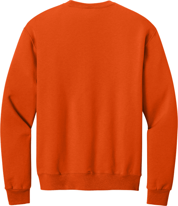 An image of a Custom JERZEES NuBlend Crewneck Sweatshirt in Burnt Orange!