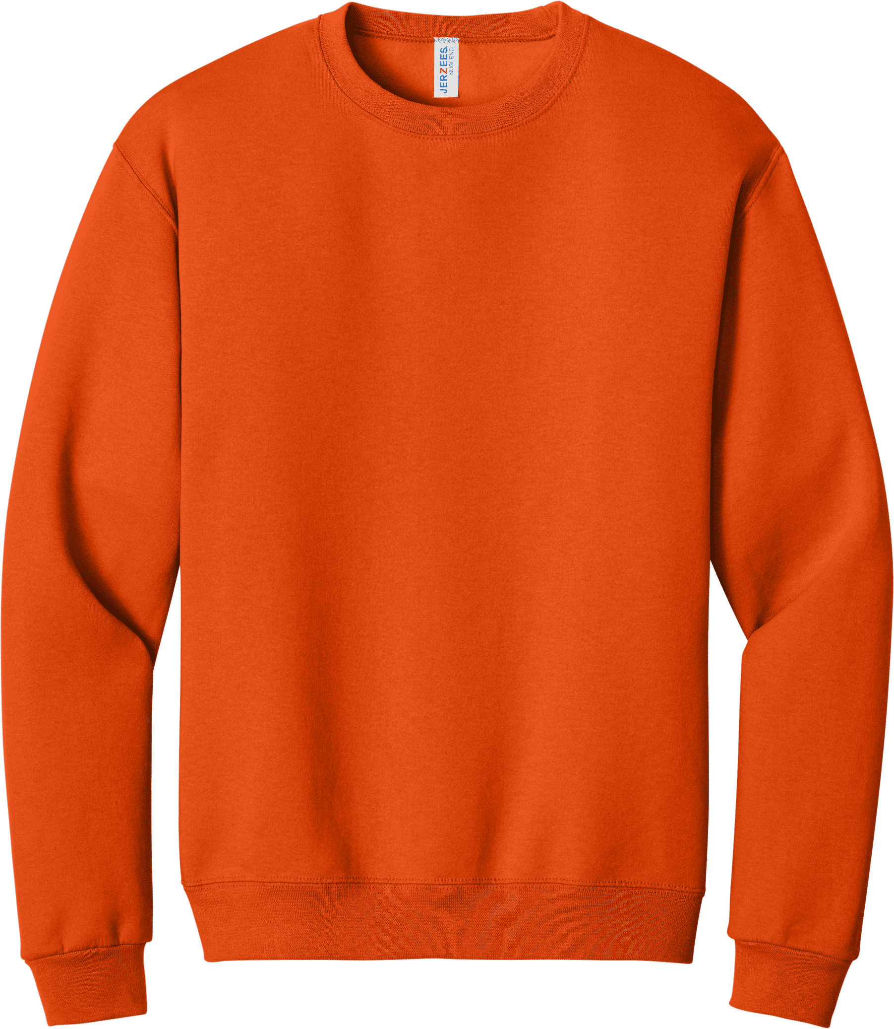 JERZEES NuBlend Crewneck Sweatshirt in Burnt Orange