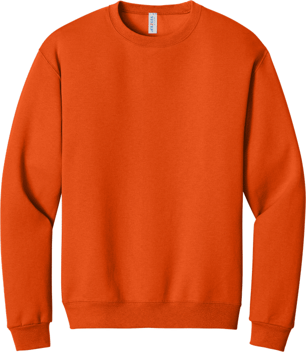 An image of a Custom JERZEES NuBlend Crewneck Sweatshirt in Burnt Orange!