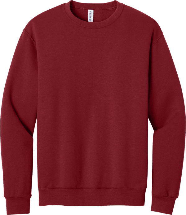 An image of a Custom JERZEES NuBlend Crewneck Sweatshirt in Cardinal!