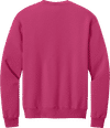 An image of a Custom JERZEES NuBlend Crewneck Sweatshirt in Cyber Pink!