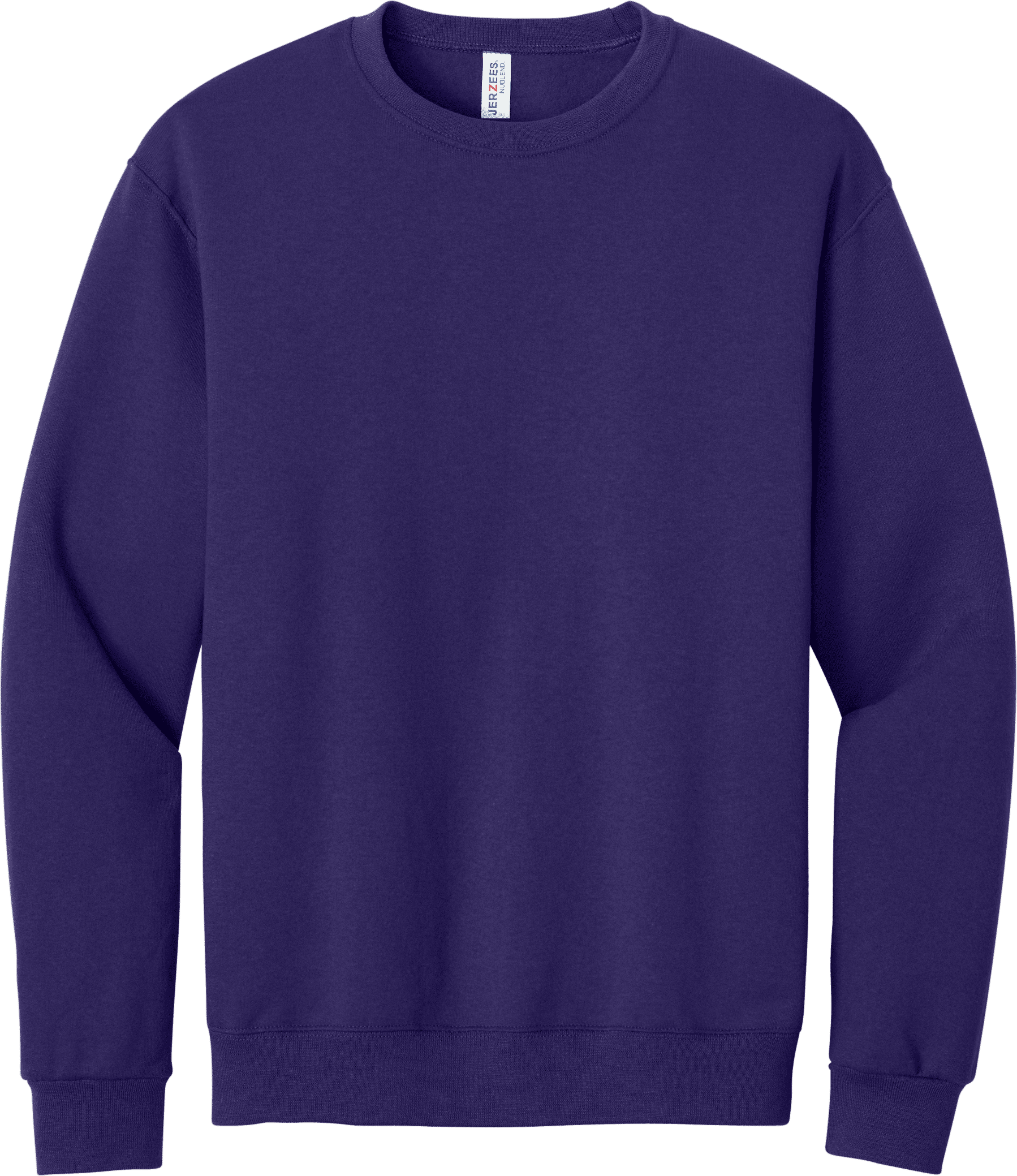 JERZEES NuBlend Crewneck Sweatshirt in Deep Purple