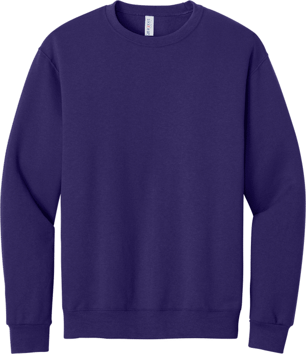 An image of a Custom JERZEES NuBlend Crewneck Sweatshirt in Deep Purple!