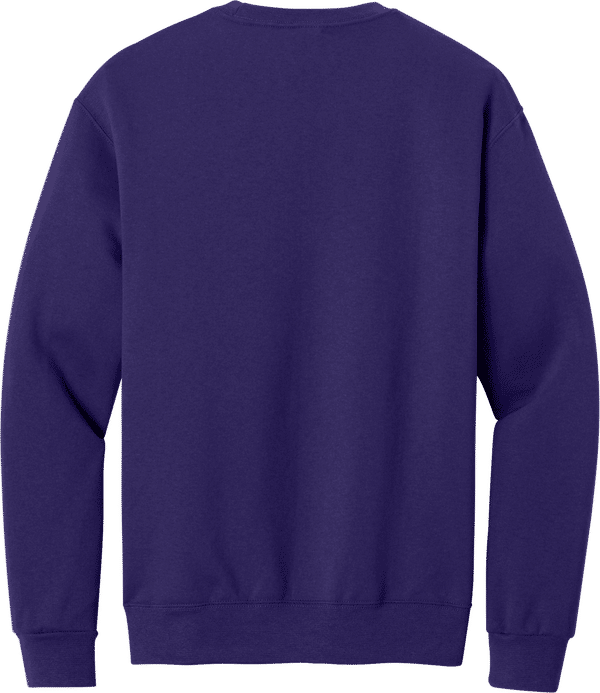 An image of a Custom JERZEES NuBlend Crewneck Sweatshirt in Deep Purple!