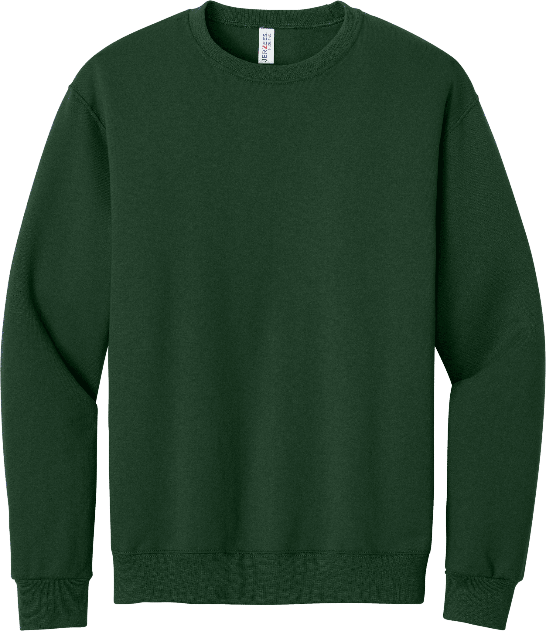 JERZEES NuBlend Crewneck Sweatshirt in Forest Green