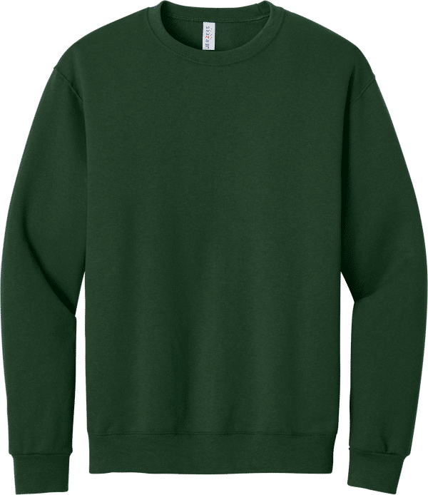 An image of a Custom JERZEES NuBlend Crewneck Sweatshirt in Forest Green!