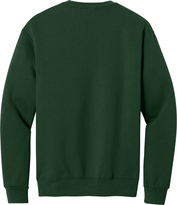 An image of a Custom JERZEES NuBlend Crewneck Sweatshirt in Forest Green!