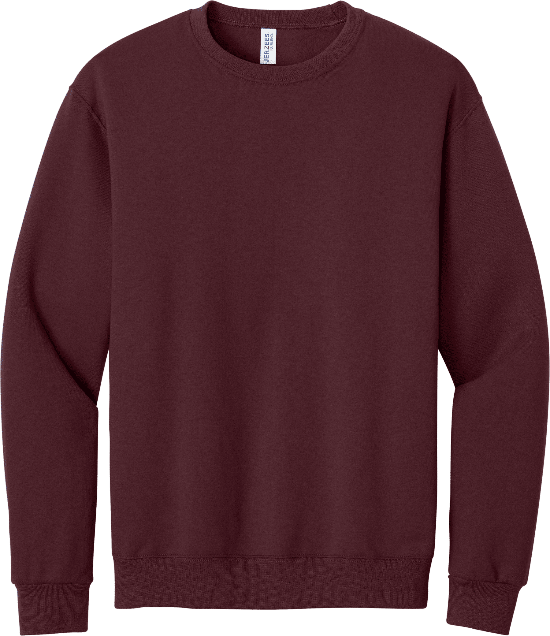 JERZEES NuBlend Crewneck Sweatshirt in Maroon