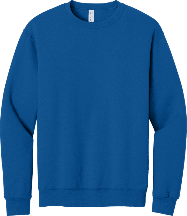 An image of a Custom JERZEES NuBlend Crewneck Sweatshirt in Royal!