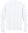 An image of a Custom JERZEES NuBlend Crewneck Sweatshirt in White!