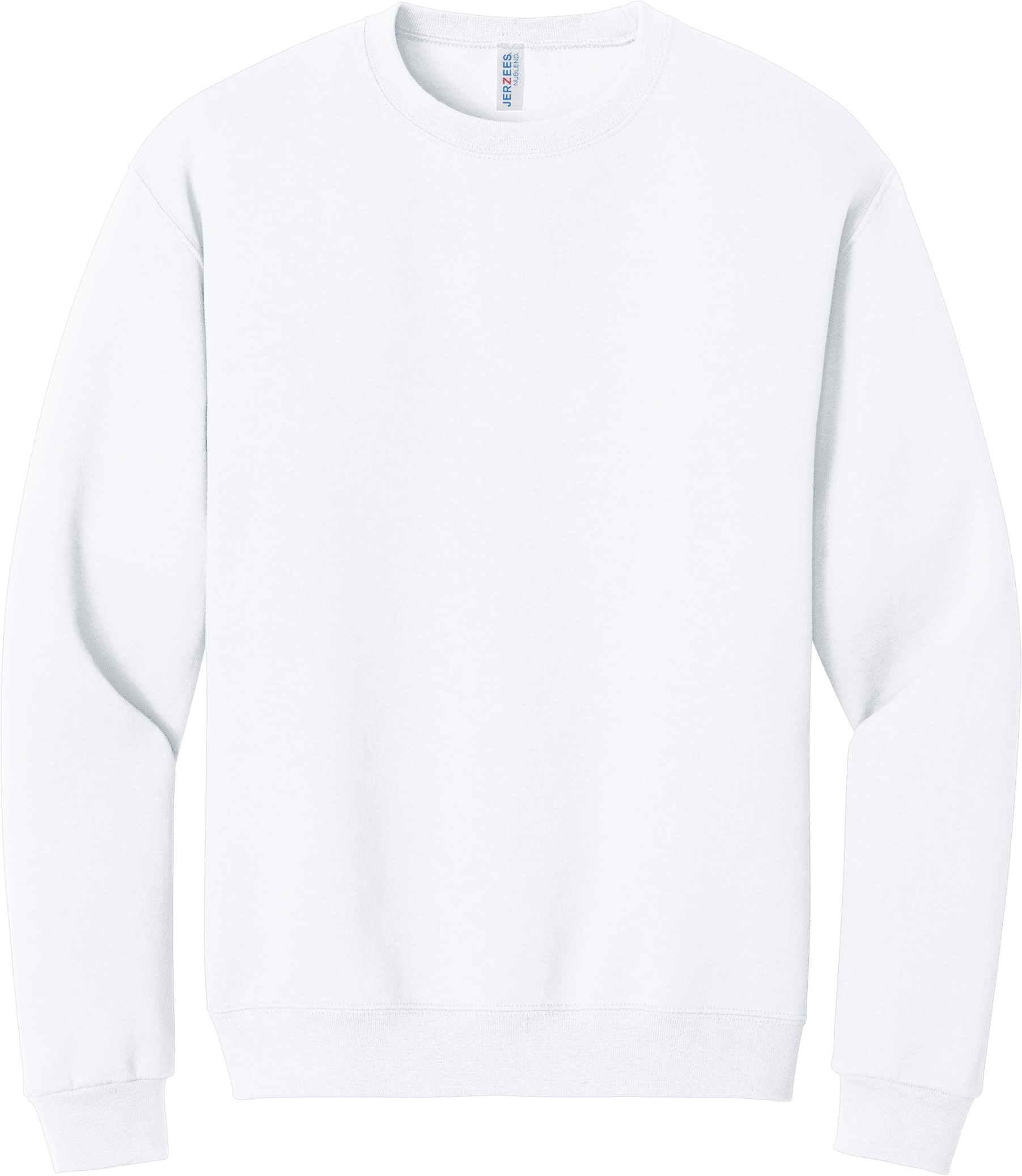 JERZEES NuBlend Crewneck Sweatshirt in White