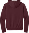 Am image of a Custom JERZEES NuBlend Full Zip Hooded Sweatshirt in Maroon!